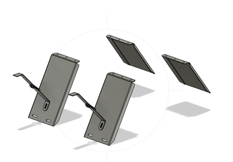 .8mm 300mm Wide Universal STEEL Tray / Trailer Guards