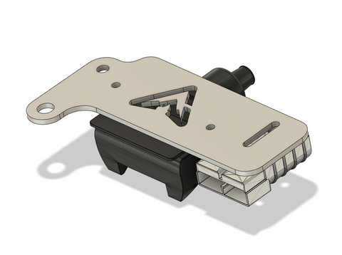 7 Pin Flat + Anderson Plug Mounting Bracket – Double Stack Option, Trailer Breakaway Ready, 2mm Stainless Steel.