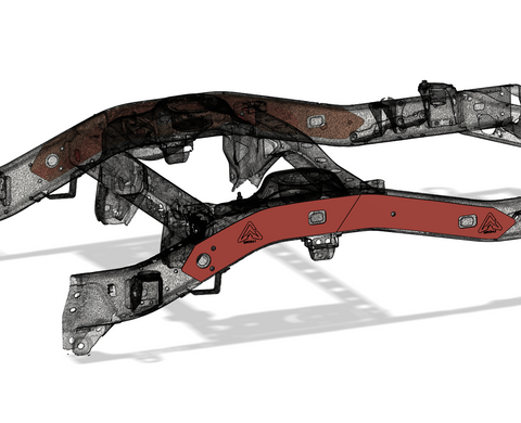 Toyota LandCruiser 80 & 105 Series Rear Chassis Strengthening Lamination Plates – Heavy Duty Reinforcement Kit