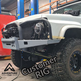 Nissan Patrol GQ High Mount DIY Flat Pack Winch Bar - Adventure Corp